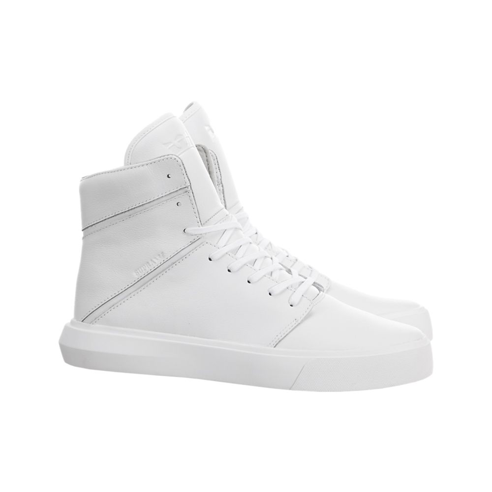 Chaussures de Skate Supra Camino Blanche White/White Femme | TLC-57662301